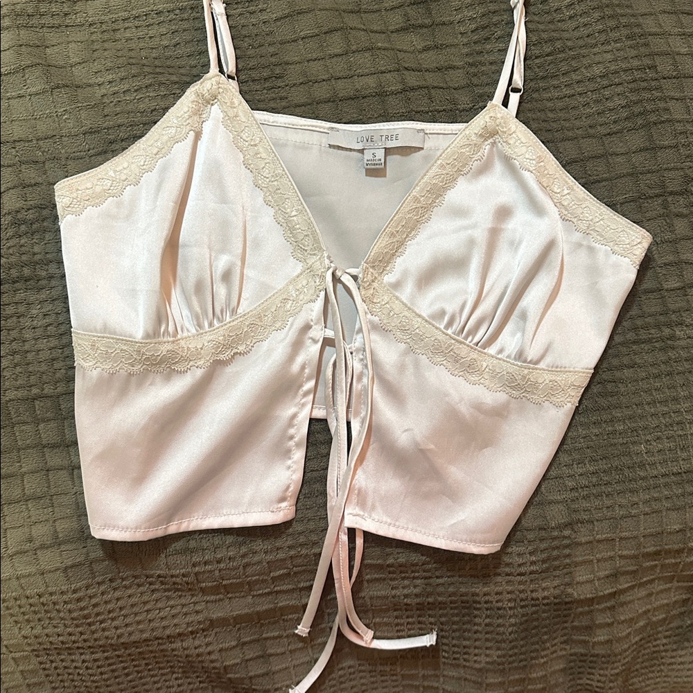 Satin crop top